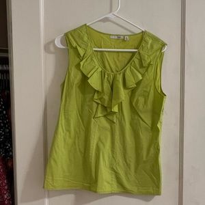 Halogen size M bright green sleeveless top